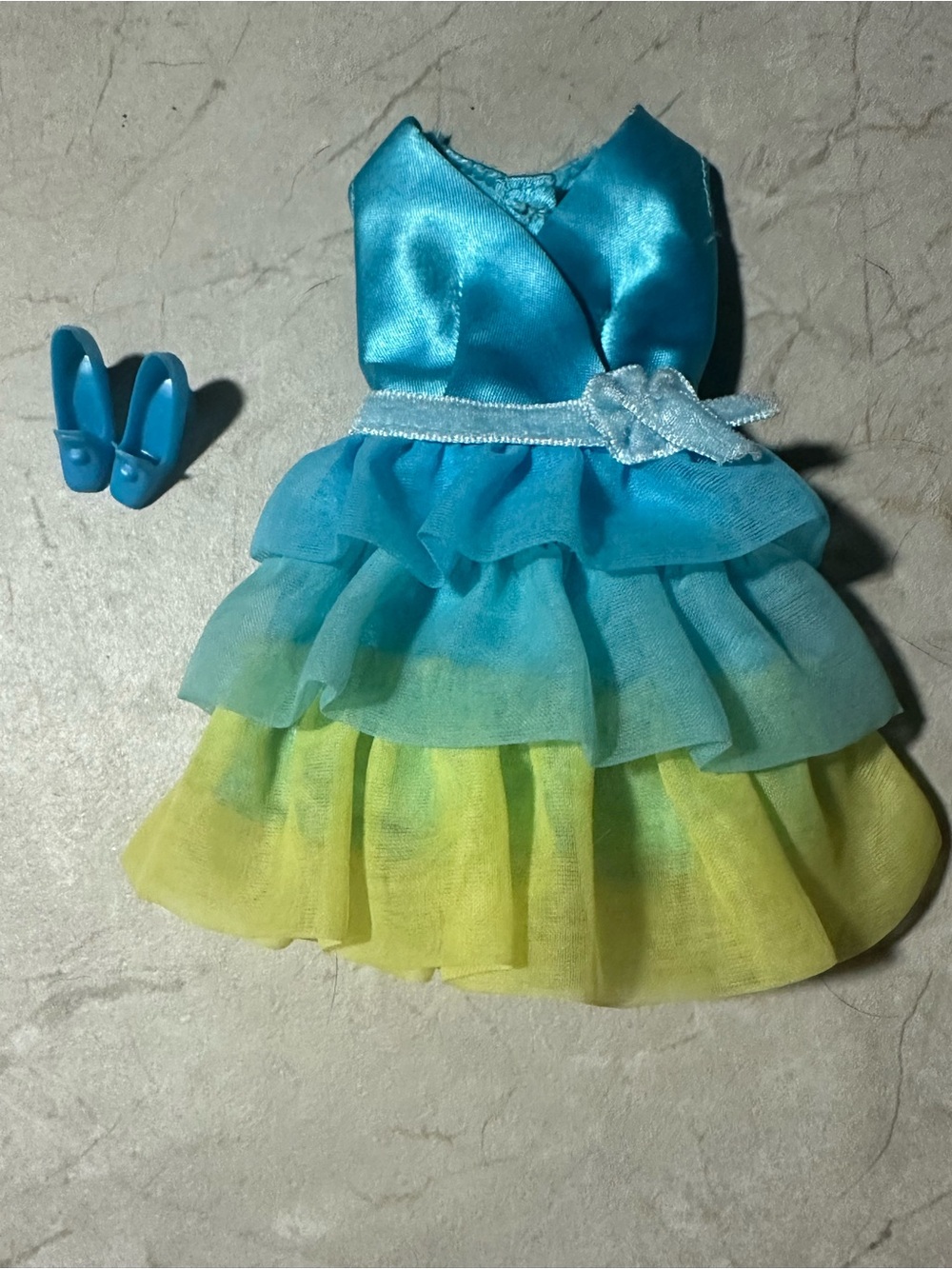 1970 Barbie Dreamy Blues #1456 Mattel Complete set dress & shoes vintage clothes